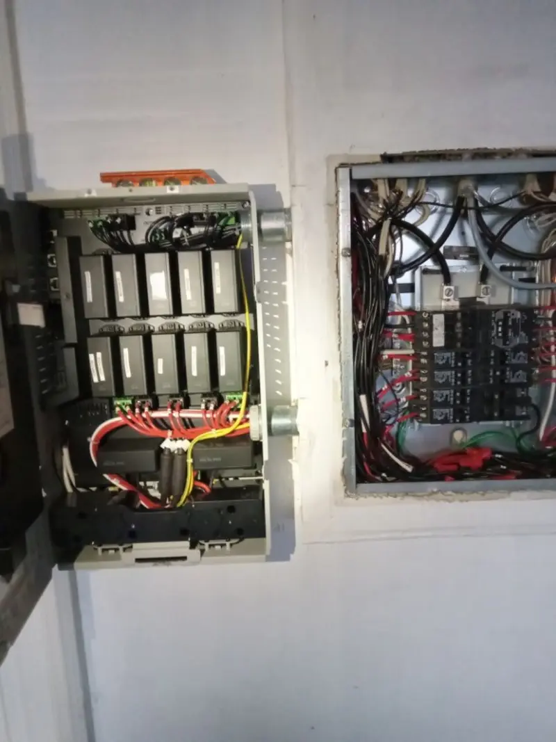 Electrical panel upgrade completed for Security Camera Wiring in London